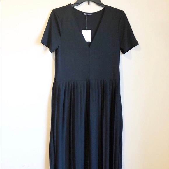 NWT ZARA Pleated Dress - Picture 4 of 7